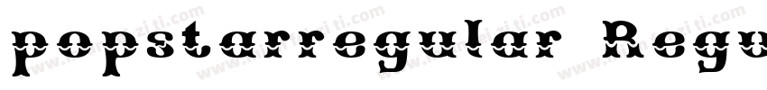 popstarregular Regular字体转换